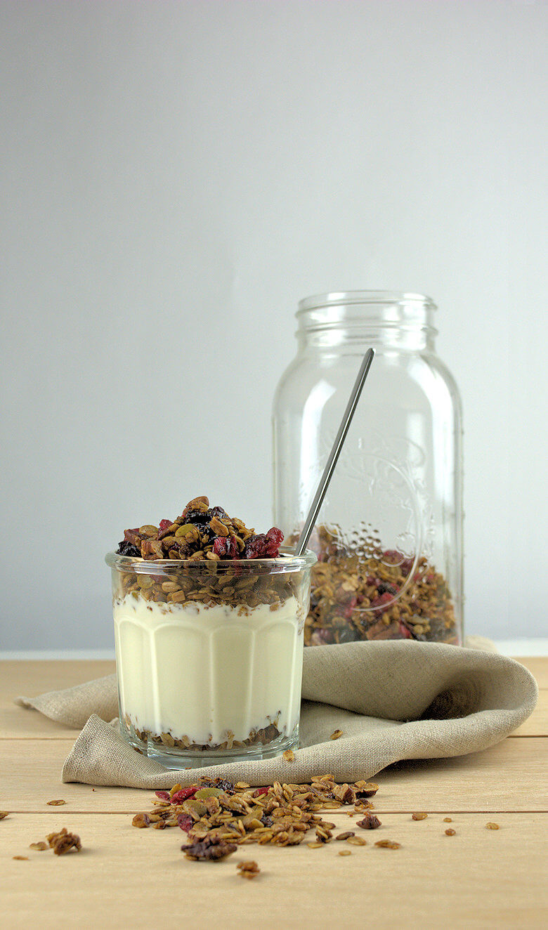 Picture of yogurt or quark with granola