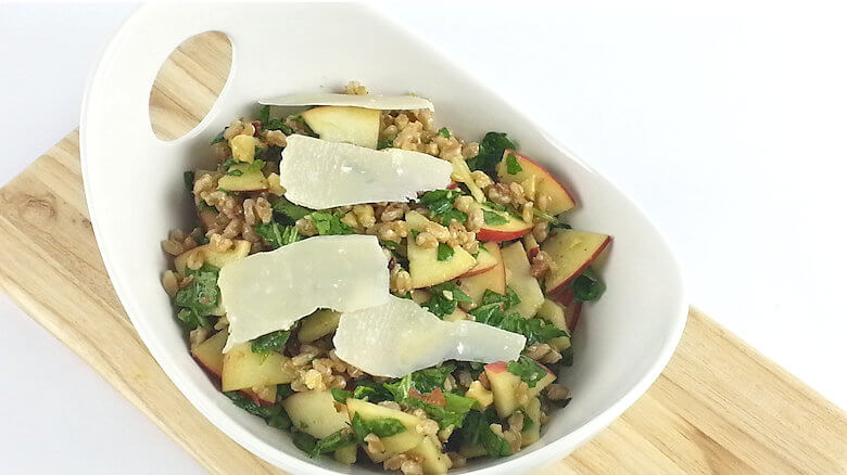 Picture of Farro Baby Kale Apple Salad in bowl