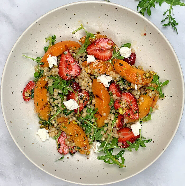 Grilled Apricot Couscous Salad