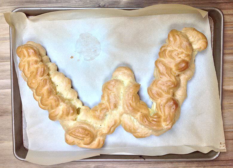 Picture of Happy Birthday Eclair, just out of the oven