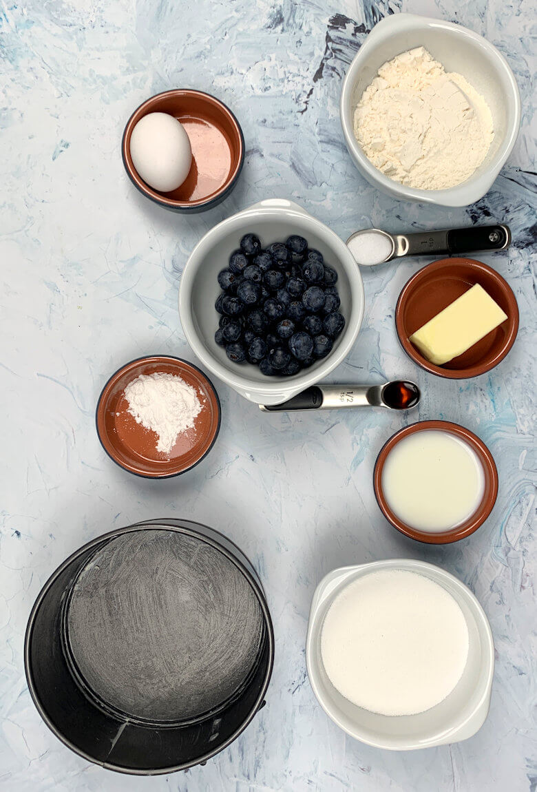 Ingredients Blueberry Muffin Cake