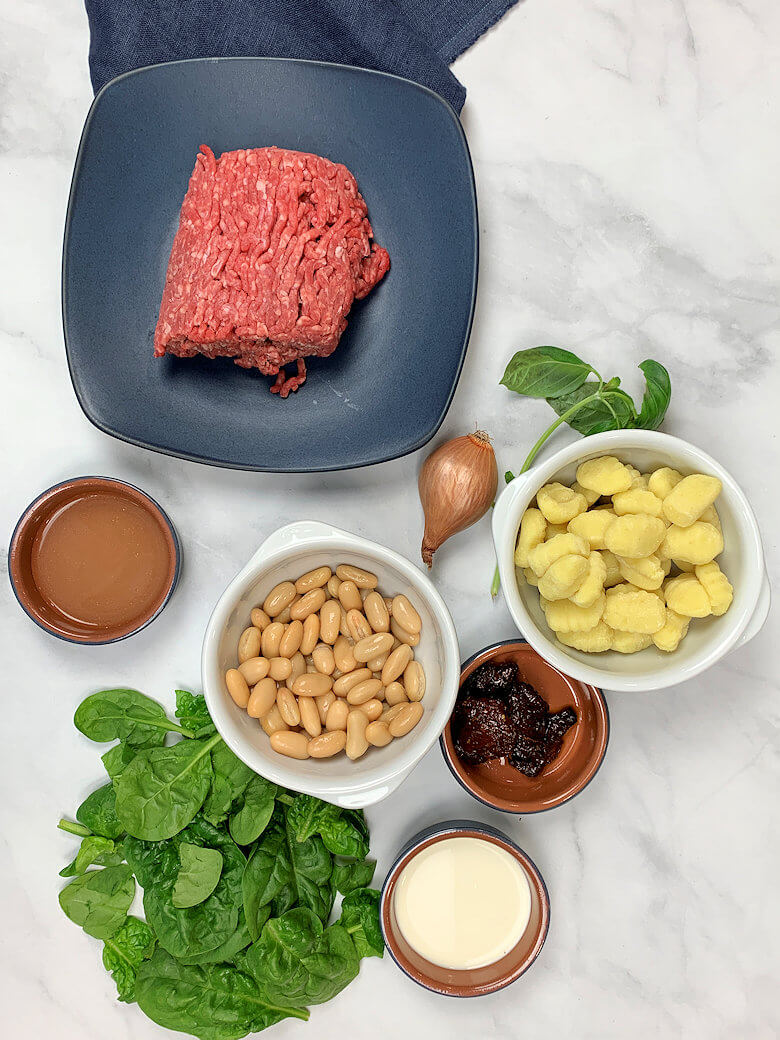 Ingredients White Bean & Beef Gnocchi