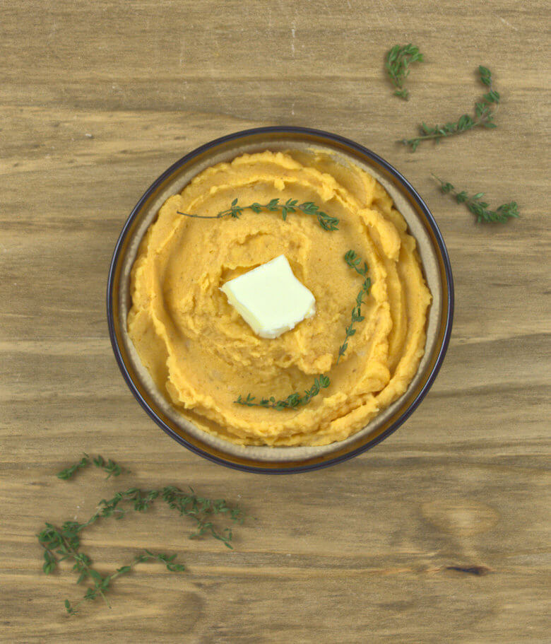 Picture of decorated pumpkin mashed potatoes