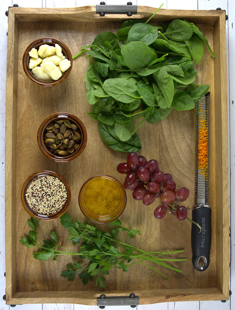 Ingredients quinoa salad