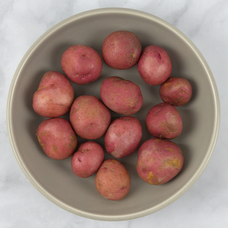 unpeeled red potatoes
