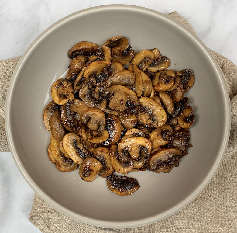 Sauteed Mushrooms with Shallot & Lemon Juice