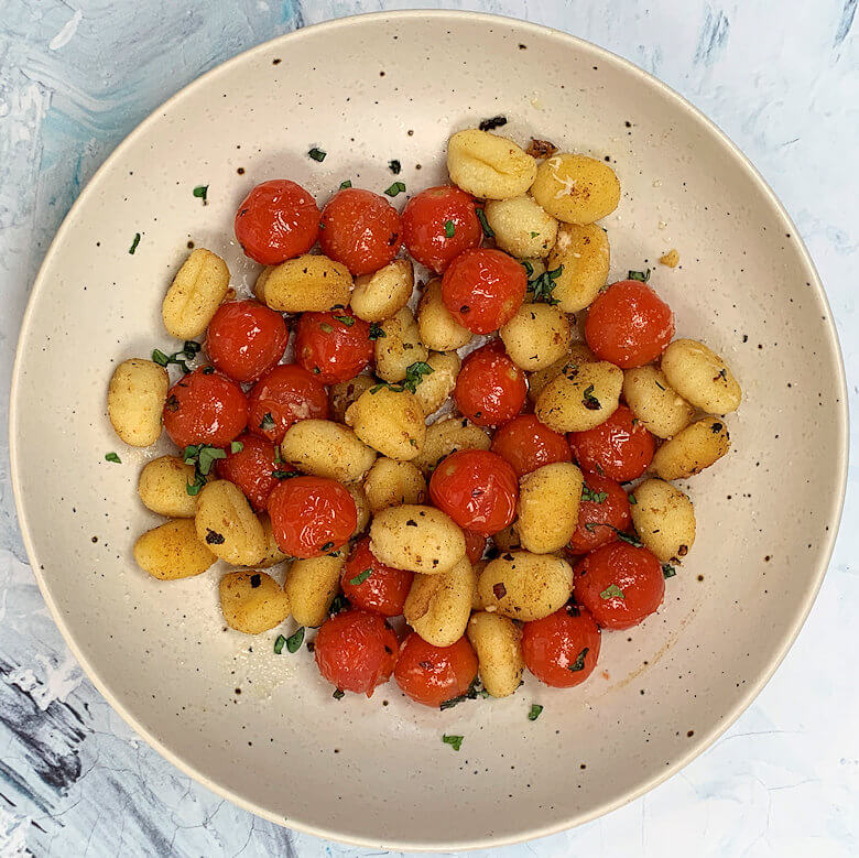 Bowl with Tomato Basil Gnocchi