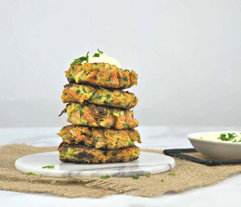 Picture of stock of Zucchini Carrot Fritters