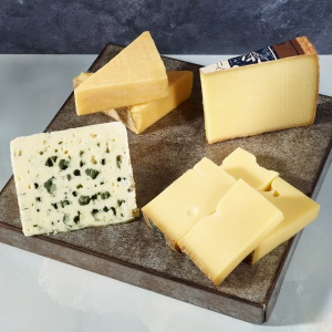 Picture of cave-aged cheese collection