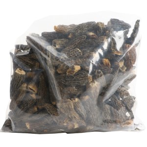 Picture of morel mushrooms dried