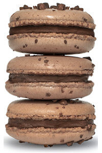 Picture of french chocolate macarons