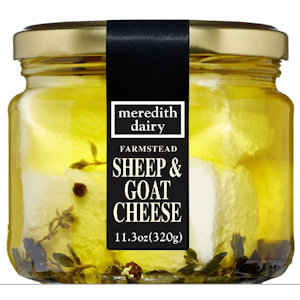 Picture of marinated goat & sheep cheese