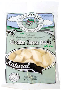 Picture of natural cheddar cheese curds