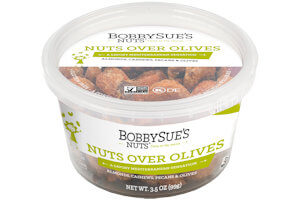 Picture of nuts over olives