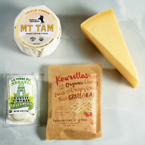 Picture of organic cheese collection