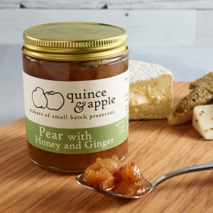 Picture of pear with honey and ginger preserves