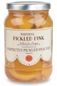 Picture of perfectly pickled peaches