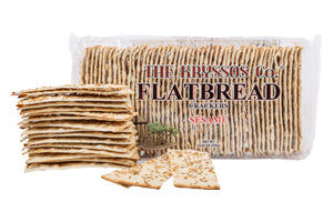 Picture of sesame flatbread crackers