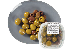 Picture of sicilian pitted olive mix with herbs