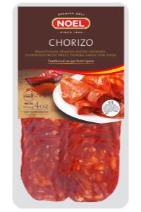 Picture of sliced chorizo