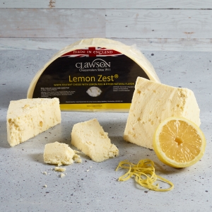 Picture of white stilton with lemon zest cheese