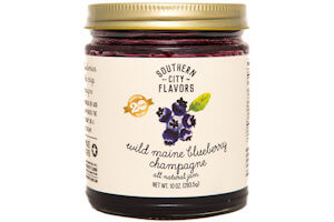 Picture of wild maine blueberry champagne jam