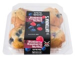 Picture of Gluten Free Blueberry Raspberry Muffins